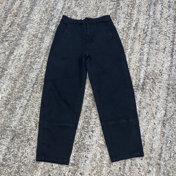 Everlane The Utility Barrel denim jeans Black sz 4 - Picture 3 of 16